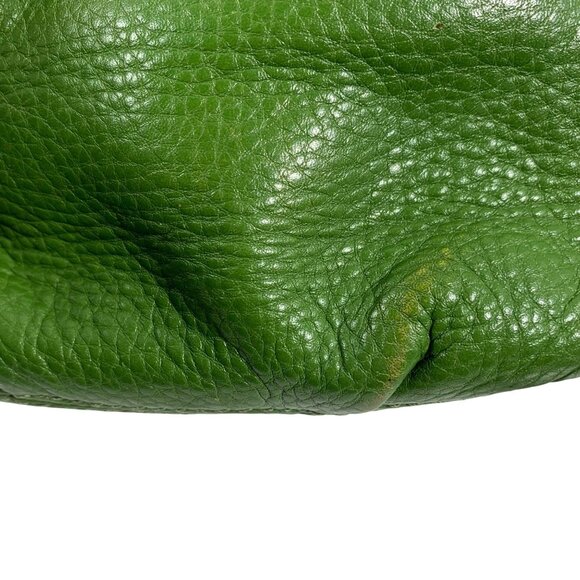 Michael Kors Crossbody Bag, Small, Green w/ Gold Buckle & Hardware, Adjustable - Picture 13 of 16